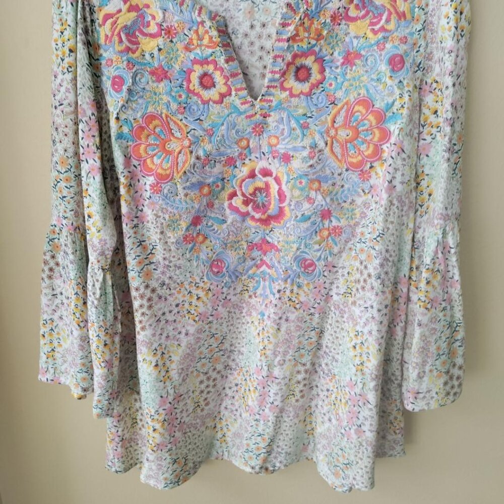 Savannah Jane top with Embroidery embellishment